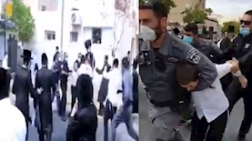 המשטרה פשטה על המוקדים החרדיים, צילום: חיים גולדברג, טוויטר